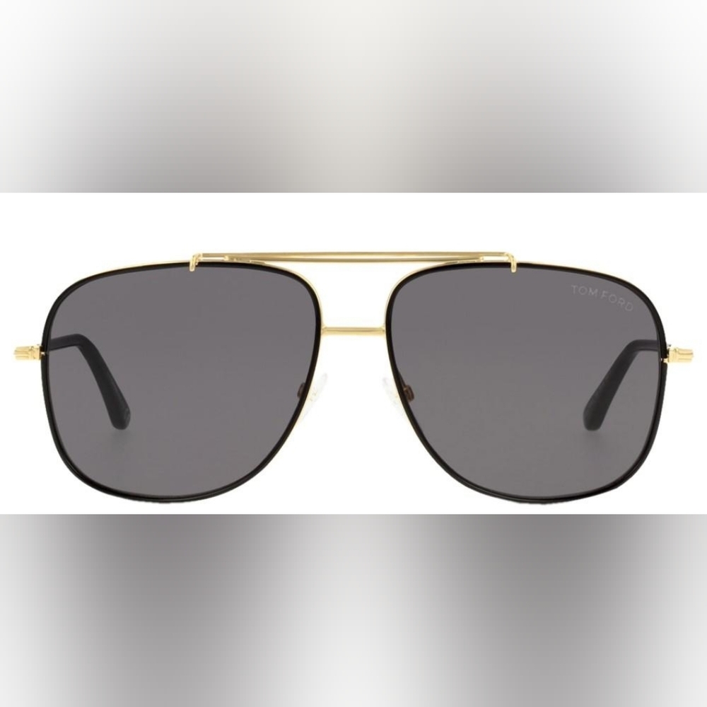 Tom Ford Gold Frame Sunglasses with Dark Lenses